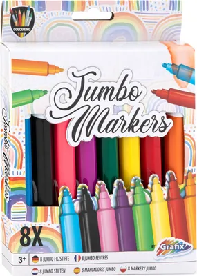Image de Stylos jumbo, 8pcs