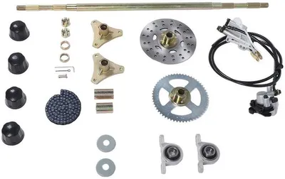 Bremssattel Set - 29-Zoll Hinterachse - Ersatzkit für Go-Kart/ATV - Zuverlässige Konstruktion - Langlebiges Metall