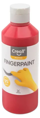 Produktbild von Creall Fingerfarbe ohne Konservierungsstoffe, rot – 250 ml