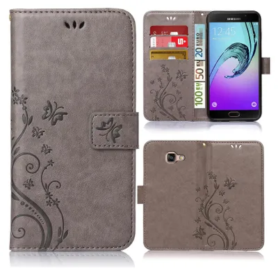 A collage of images showing a phone case from different angles, including its interior card slots and a phone inserted.