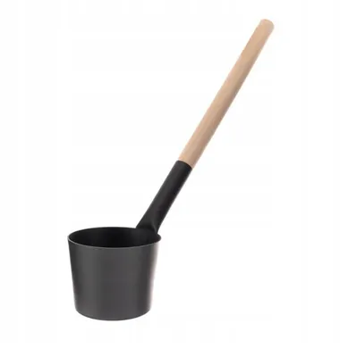 Produktbild von Saunalöffel Schöpfer Schöpfkelle Aufgusskelle Edelstahl Holz Saunazubehör
