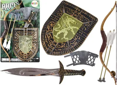 Image de Ensemble chevalier - arc épée bouclier costume de chevalier