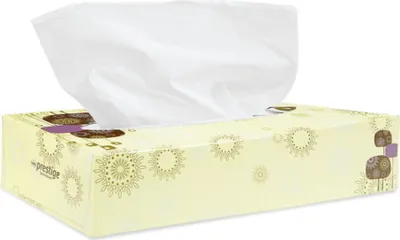Produktbild von 40 Boxen Kosmetiktücher | weiß | 2-lagig | Zellstoff | 20,5 x 21 cm