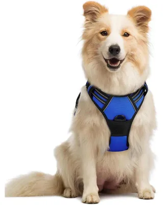 Produktbild von Hundegeschirr Anti Zug No Pull Verstellbar Brustgeschirr Blau Größe M