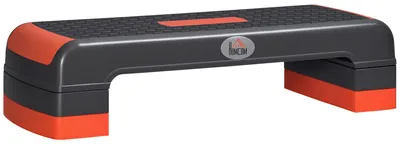 Produktbild von HOMCOM Aerobic-Stepper Höhenverstellbar 150 kg 78 x 28 x 10-20 cm Rot
