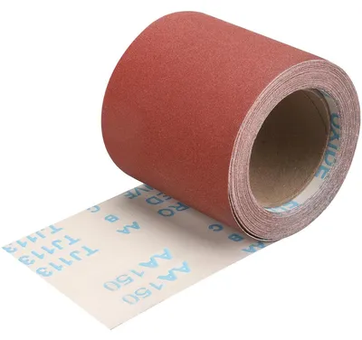 Immagine prodotto di Carta vetrata a rotolo, 115 mm x 10 m, grana 150, per legno e vernice