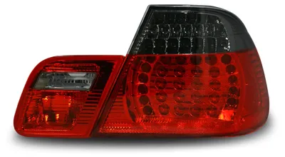Produktbild von Original JOM LED Rückleuchten Schwarz Rot SET für BMW 3er E46 Coupe 1999-2002