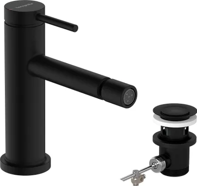 Immagine prodotto di hansgrohe Tecturis S Mitigeur monocommandé pour bidet, saillie 148 mm, 73201670, 73201670