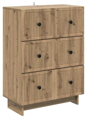 Image de Armoire à tiroirs Chêne artisanal 66 x 34,5 x 90 cm