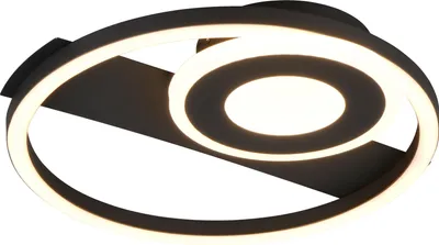 Obrázek produktu pro Stropní svítidlo LED, černé, kruhový design, š 32 cm