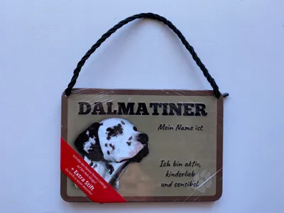 Produktbild von Kulthänger Blechschild Dalmatiner KH-PET015