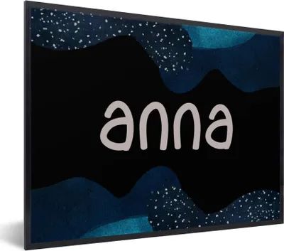 Produktbild von MuchoWow® Gerahmtes Poster Anna - Pastell - Mädchen 80x60 cm - Poster mit Schwarzem Bilderrahmen Wandposter Rahmen Foto Bilder - Schwarzem - Mit Gestell