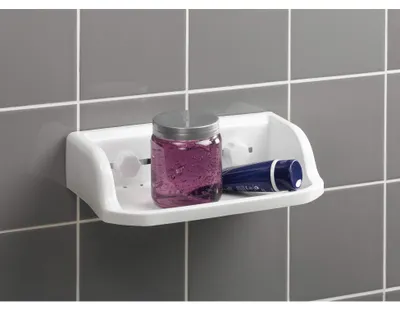 Obrázok produktu pre Polička do kúpeľne s prísavkami, 30 x 17 cm