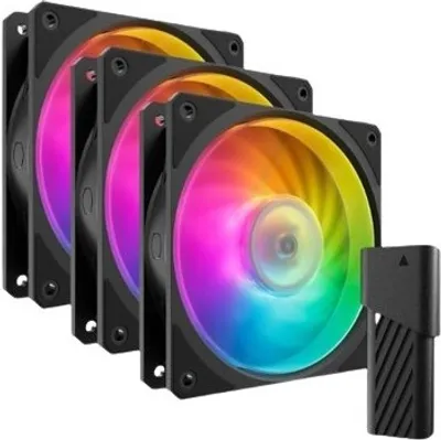 Zdjęcie produktu dla Cooler Master MFZ-M2DN-243P2-R1, Chłodnica powietrza, 12 cm, 0 RPM, 2400 RPM, 127,6 m³/h, Czarny