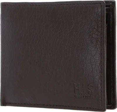 Immagine prodotto di H.I.S Pelle portafoglio Wallet Brown marrone scuro