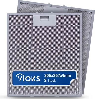 Produktbild von Metallfilter 2x passend wie AEG 4055250429 Fettfilter für Dunstabzugshaube