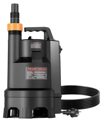 Zdjęcie produktu dla Pompa zatapialna VEVOR 690 W, 17500 l/h, PP-GF20 Pompa do ścieków, wody brudnej i czystej z automatycznym wyłącznikiem pływakowym, głowica tłocząca 9 m, do basenów, stawów, zalanych obszarów