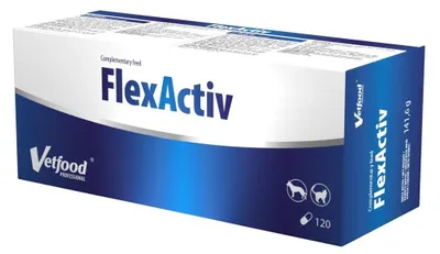 Productafbeelding van VetFood FlexActiv for joints for dogs and cats 120 capsules