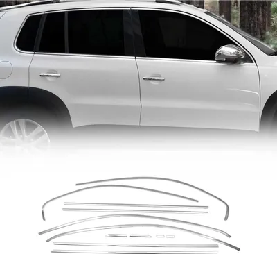 Obrázek produktu pro Okenní lišty pro VW Tiguan 2016-2025 nerezová ocel chrom 10ks