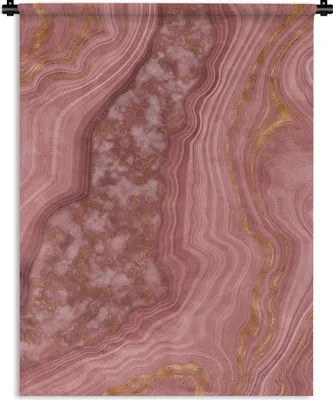 Produktbild von MuchoWow® Wandteppich Wandbehang Marmor - Gold - Muster 150x200 cm Tapisserie Dekoration Wandtuch - Wandaufhängung - Moderner