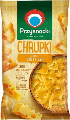 Obrázok produktu pre Kukuričné lupienky s príchuťou syra Przysnacki 130 g