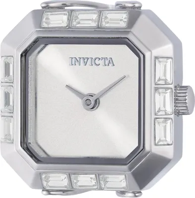 Productafbeelding van Invicta Mini Ring 49580 - Dameshorloge - Quartz uurwerk - Roestvrij staal met zilverkleurige wijzerplaat - 21 mm