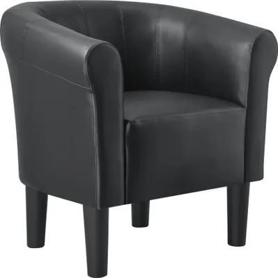 Křeslo Black Club Armchair Lounge Armchair Cocktail Armchair Relax Armchair [en.casa]