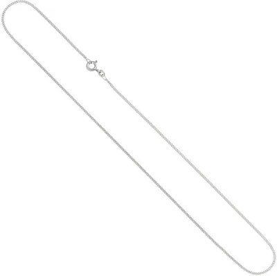 Produktbild von 1,3mm Panzerkette Halskette Collier Goldkette 585 Gold Weißgold 45cm Damen