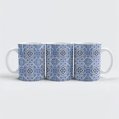 Produktbild von raxxa Premium-Tasse "Mediterrane Fliesen mit exotischem Flair"
