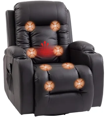 Produktbild von HOMCOM Relaxsessel verstellbar Massagesessel mit Liegefunktion Heizung