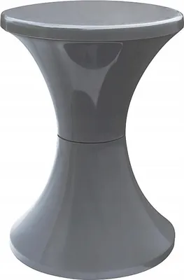 Produktbild von Kunststoff-Sanduhrhocker, Polierprodukt, Anthrazit