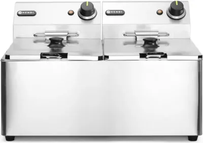 Immagine prodotto di HENDI Friggitrice Linea Cucina - 2x8L, Linea Cucina, 16L, 230V/7000W, 542x430x(H)351mm