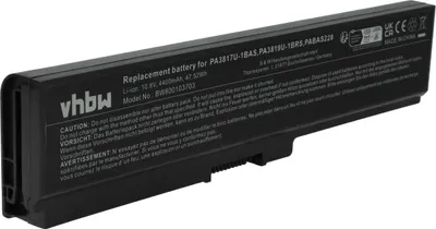 Produktbild von vhbw Akku Ersatz für Toshiba PA3817U-1BRS, PA3817U-1BAS für Notebook (4400 mAh, 10,8 V, Li-Ion)