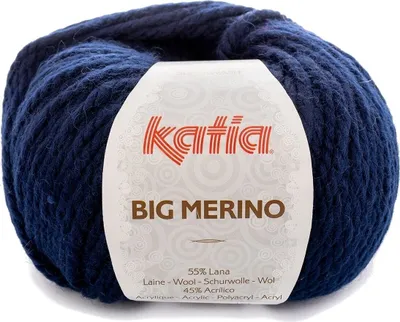 Zdjęcie produktu dla Katia Big Merino 5 Dark Blue Przędza dziewiarska