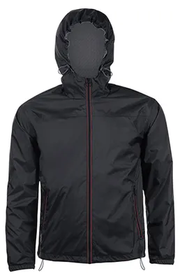 Image de SOLS - Veste coupe-vent « Skate » pour hommes/femmes Unie LT5453 (XL) (Noir/Rouge)