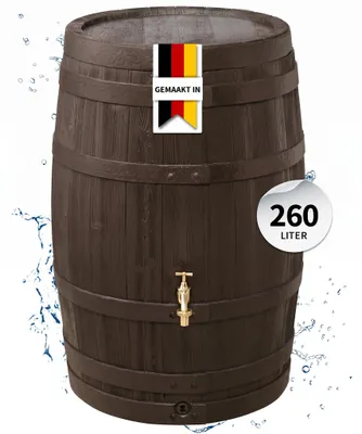 Productafbeelding van GARANTIA BARRICA regenton 260 L bruin