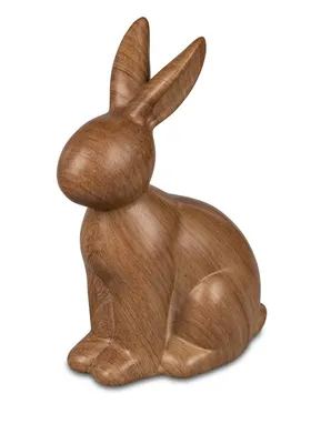 Produktbild von Geschenke und Dekoration zu Ostern- lustiger Hase sitzend 20cm Holzoptik