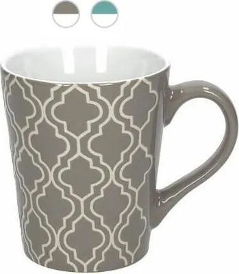 Produktbild von Tognana 2er Set Kaffeebecher/Kaffeetasse LAYLA, grau-weiß, 350 ml. Volumen
