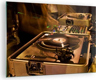 Produktbild von Bilder auf glas - Disco Tanz Musik Rhythmus - 70x50cm - Glasbilder - Wandbilder - Kunstdruck - zum Aufhängen bereit - Wanddekoration aus Glas - Glas Bilder - Wandbild auf Glas - GAA70x50-0505