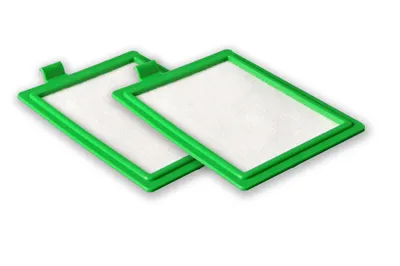 Produktbild von 2 Abluftfilter Mikrofilter kompatibel mit AEG / Electrolux | ähnlich Original AEF 08, EF017, EF17, EF17/55 |