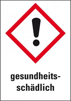 Produktbild von Dreifke® Aufkleber I Gefahrensymbol Ausrufezeichen GHS 07, gesundheitsschädli...