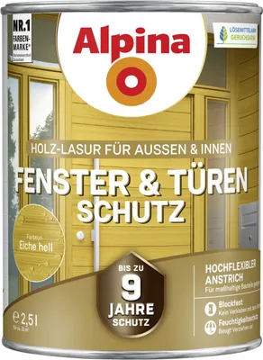 Produktbild von Alpina Fenster- und Türen-Schutz eiche hell 2,5 L
