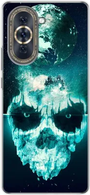 Produktbild von König Design Hülle kompatibel mit Huawei nova 10 Kunststoff Soft Handyhülle - Handy Case Totenkopf