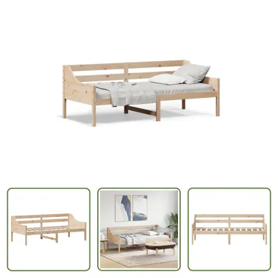 Produktbild von The Living Store Tagesbett ohne Matratze 80x200 cm Massivholz Kiefer