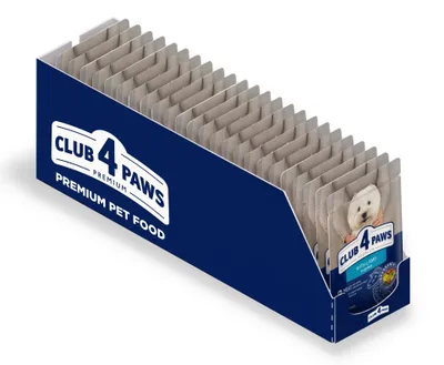 Produktbild von Club 4 Paws Hunde-Nassfutter Lamm, kleine Rassen, 24x100 g