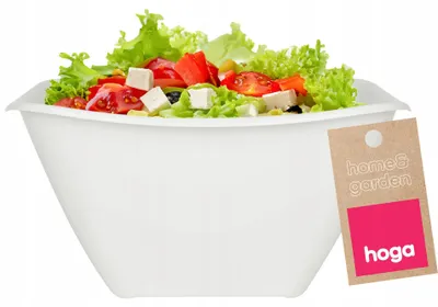 Produktbild von Hoga Kunststoffschüssel Lebensmittelqualität 3,6L Weiß