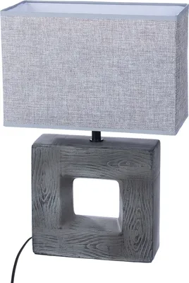 Zdjęcie produktu dla GILDE Tischleuchte, quadratisch, "Carré", Keramik, grau, , L. 14 cm, B. 30 cm, H. 45 cm 34370/Abverkauf nur solange Vorrat reicht