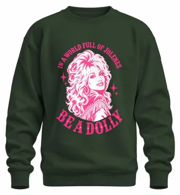 Obrázek produktu pro Mikina s kapucí "Dolly Country Musik Cowgirl" v barvě zelené, velikost M