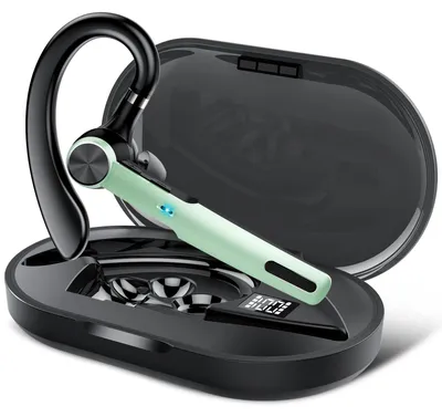 Produktbild von Bluetooth Headset Wireless Freisprech Telefon kabellose Headset Handy mit 60h Spielzeit ENC Dual Mic Geräuschunterdrückung Bluetooth-Ohrhörer Grün