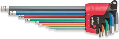 Produktbild von Wiha 10-tlg. Stiftschlüssel-Set ErgoStar Sechskant-Kugelkopf